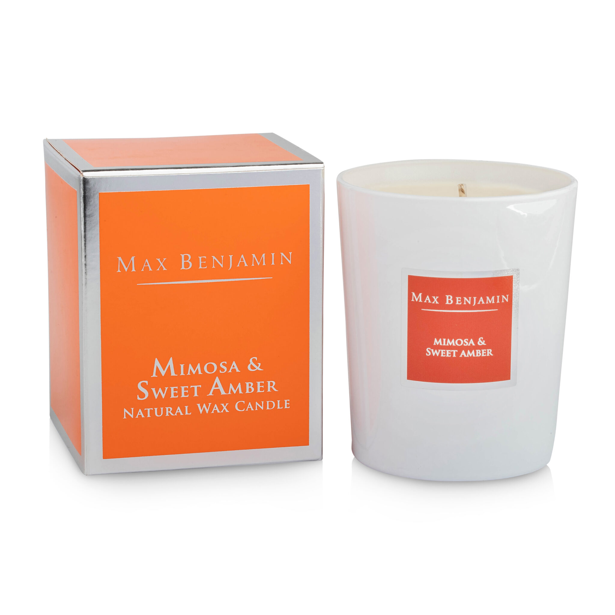 MAX BENJAMIN CANDLES CLASSIC COLLECTION MIMOSA & SWEET AMBER